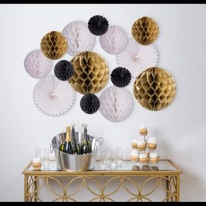 New Year’s Eve Party Black and Gold Decorations